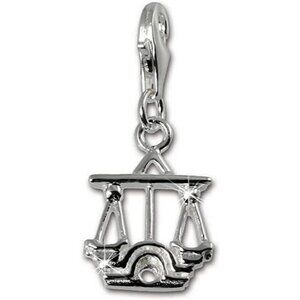 Sterling Silver Charm Libra Horoscope Pendant for Bracelet Charm